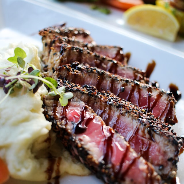 Carne sellada al punto